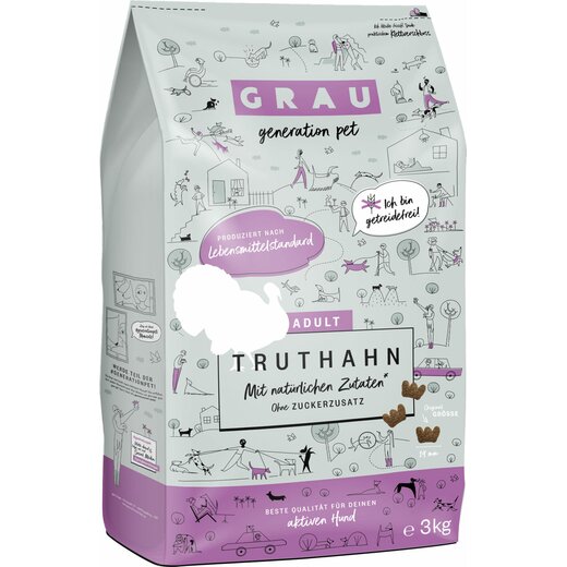 Grau Adult Truthahn 3 kg