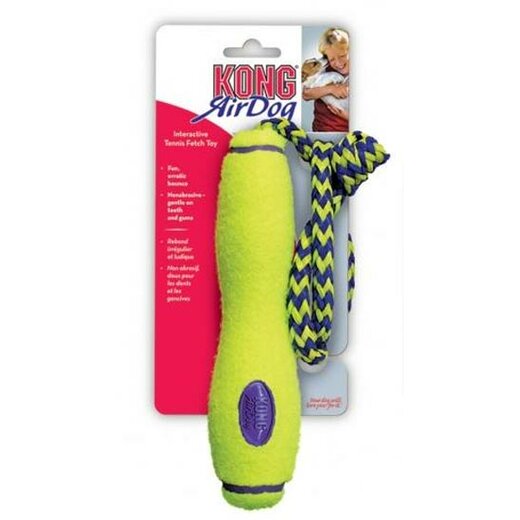 KONG AirDog Fetch Stick mit Tau, Gre L / 28 cm