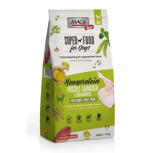 MACs Mono Kaninchen Hundefutter - 12 kg