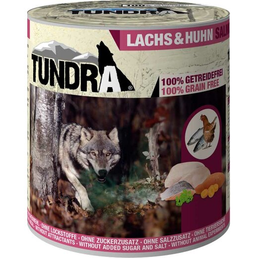 Tundra Hunde-Nassfutter Lachs & Huhn - 800 g