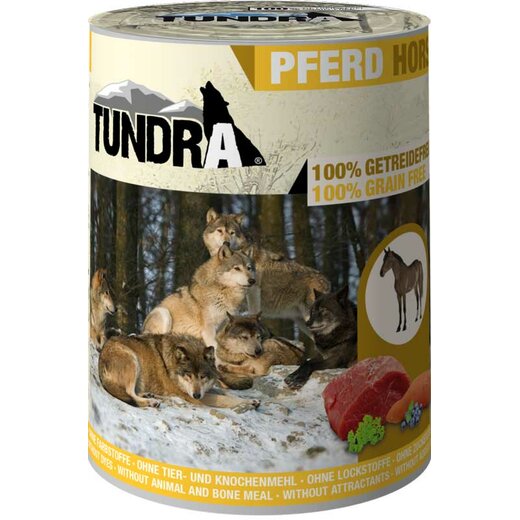 Tundra Hunde-Nassfutter Pferd & Lachs - 400 g