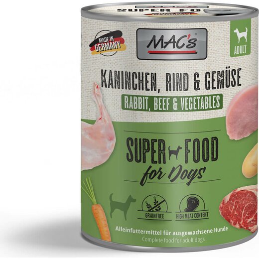 MACs Dog Kaninchen, Rind & Gemse - 800 g