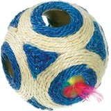 Sisal Spielball mit Rassel und Catnip -  11cm