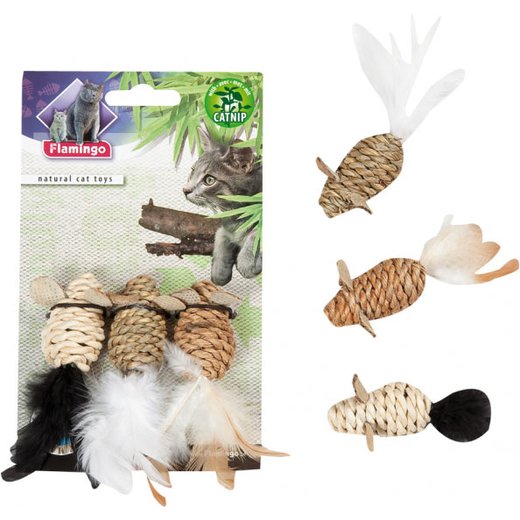 Naturspielzeug Seegras Muse 3er Pack