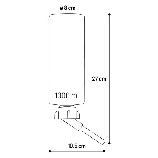 Trinkflasche Wassertrnke Sippy - 1000ml