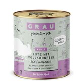 Grau Hund Pute mit Vollkornreis 800 g