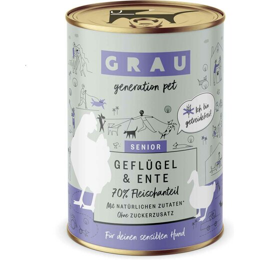 Grau Hund Geflgel & Ente (Senior) 400 g
