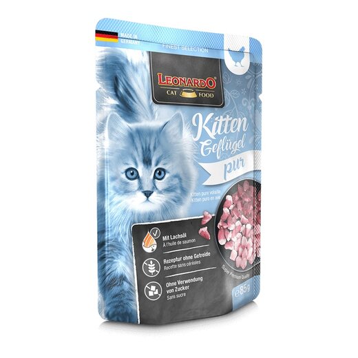 Leonardo Frischebeutel Kitten Geflgel pur 85 g