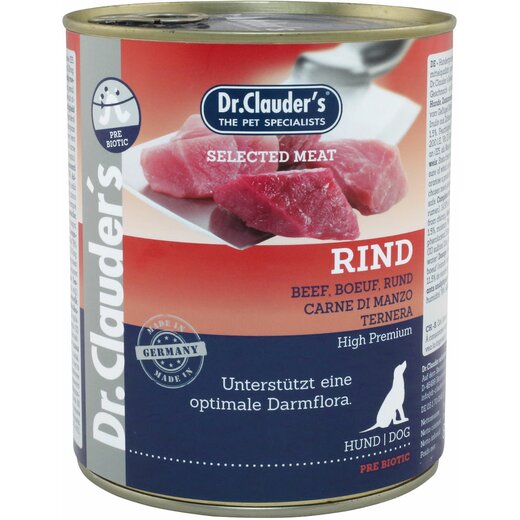 Dr. Clauders Dog Selected Meat Prebiotics Rind 800 g