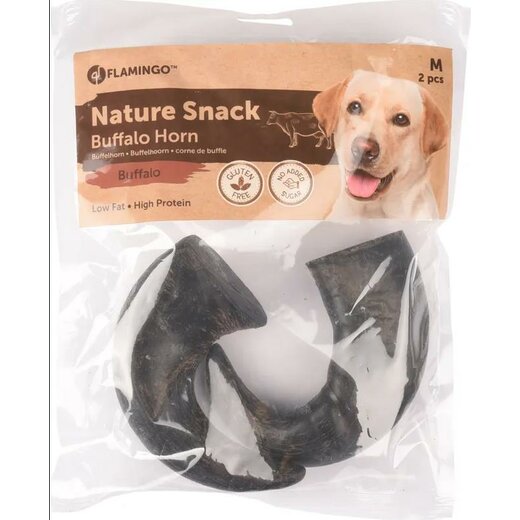 Flamingo Nature Snack Bffelhorn Gr. M / 2er Pack