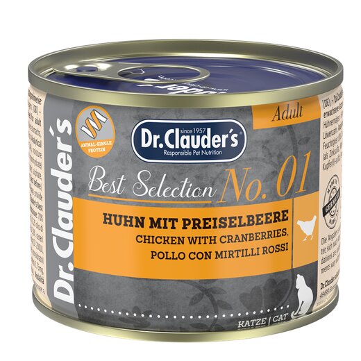 Dr.Clauders Best Selection Adult No1 Huhn mit Preiselbeeren 200 g