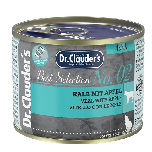 Dr.Clauders Best Selection Adult No2 Kalb mit Apfel  200 g