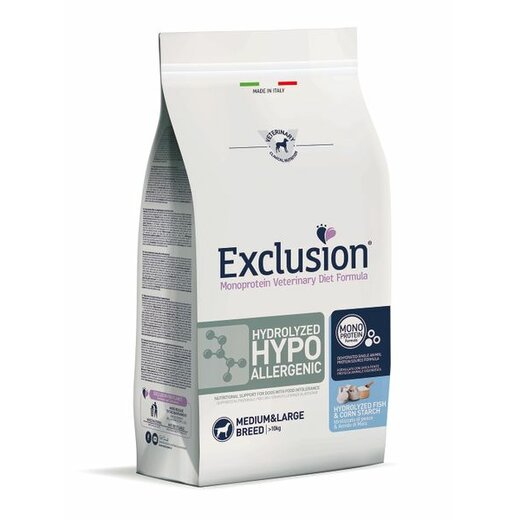 Exclusion Hydrolyzed Hypo Allergenic Medium/Large 12 kg