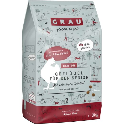 Grau Senior Geflgel 3 kg