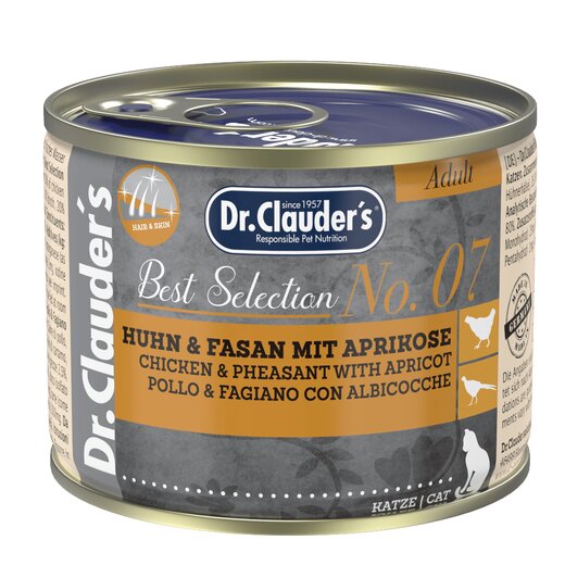 Dr.Clauders Best Selection Adult No7 Huhn & Fasan mit Aprikose 200 g