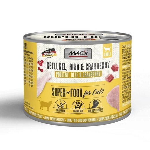 MACs Cat Geflgel, Rind & Cranberry