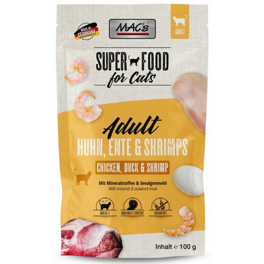 MACs Cat Pouchpack Huhn, Ente & Shrimps