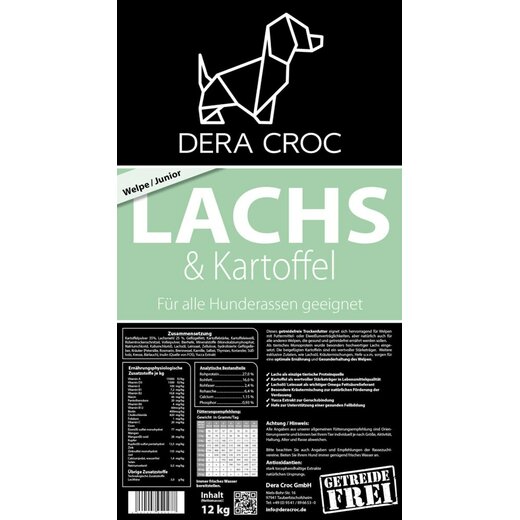 Dera Croc Welpe/Junior Lachs & Kartoffel